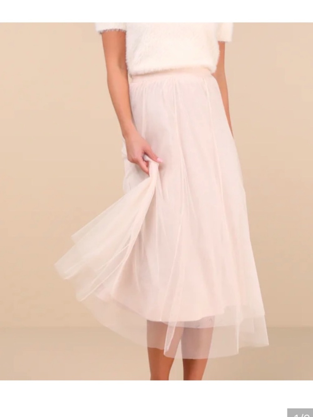 Lulu's NWT tulle midi skirt | Romantic cottagecore bridal shower spring
